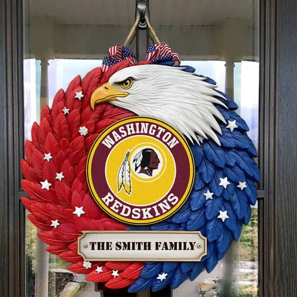 Washington Redskins Wood Sign For Home Custom Name Gift For Fan SPTWOODSIGN018 - Image 4