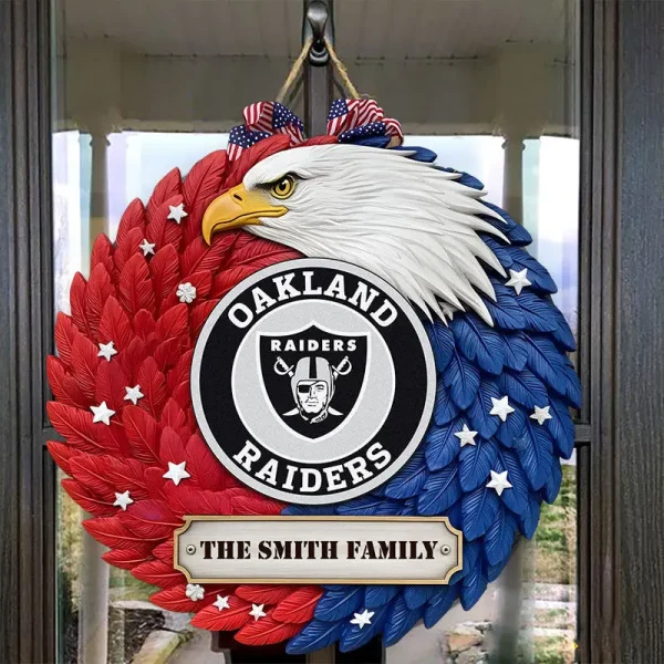 Las Vegas Raiders Wood Sign For Home Custom Name Gift For Fan SPTWOODSIGN020 - Image 4