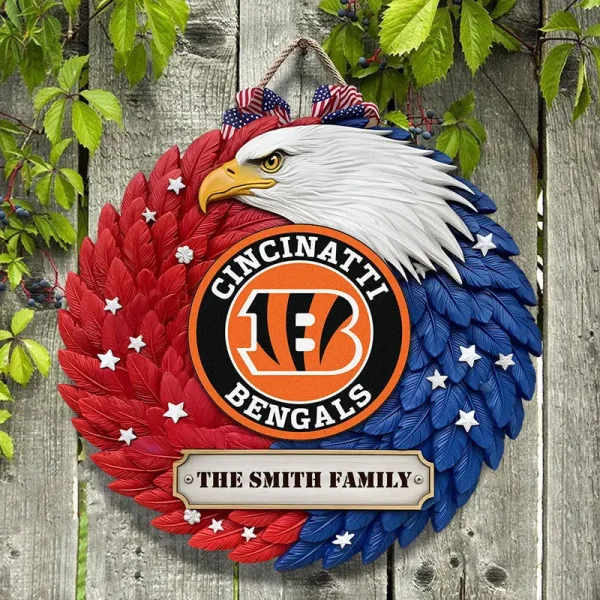 Cincinnati Bengals Wood Sign For Home Custom Name Gift For Fan SPTWOODSIGN022 - Image 3