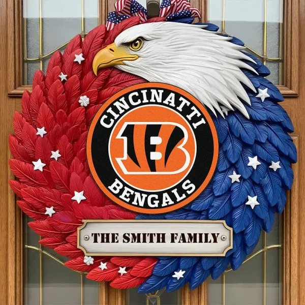 Cincinnati Bengals Wood Sign For Home Custom Name Gift For Fan SPTWOODSIGN022
