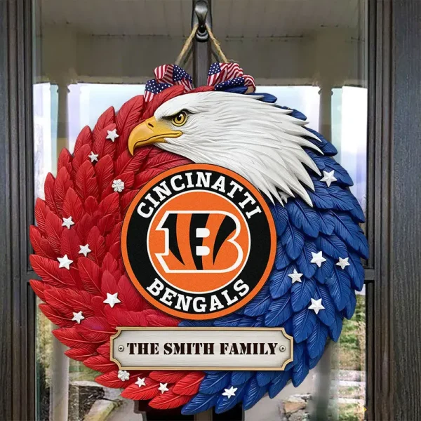 Cincinnati Bengals Wood Sign For Home Custom Name Gift For Fan SPTWOODSIGN022 - Image 4