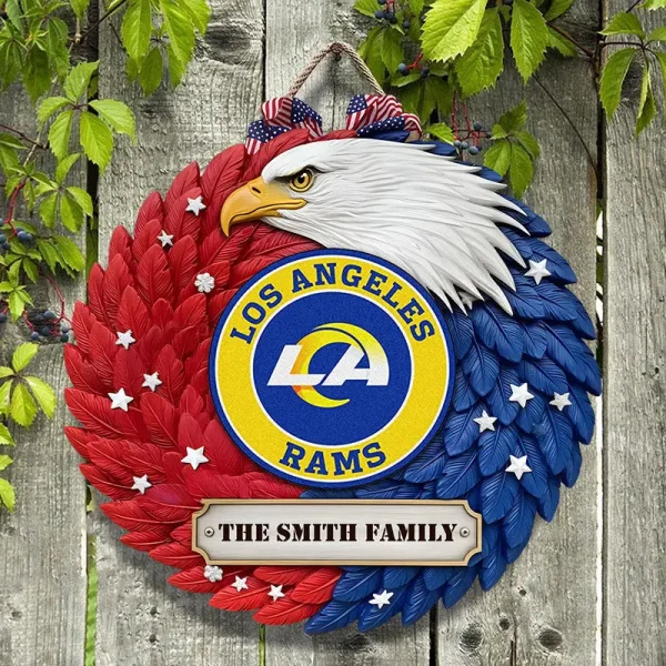 Los Angeles Rams Wood Sign For Home Custom Name Gift For Fan SPTWOODSIGN023 - Image 3