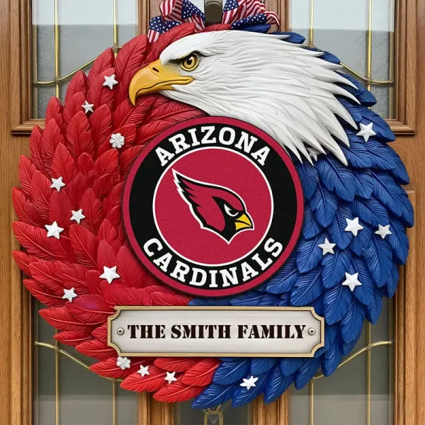 Arizona Cardinals Wood Sign For Home Custom Name Gift For Fan SPTWOODSIGN025