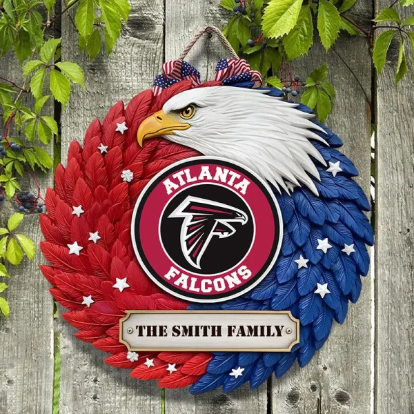 Atlanta Falcons Wood Sign For Home Custom Name Gift For Fan SPTWOODSIGN030 - Image 4