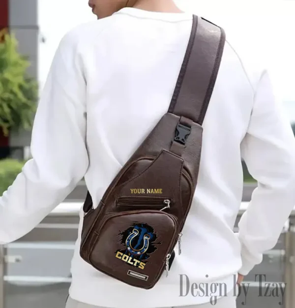 Indianapolis Colts Fashion Men Chest Bag Single Strap Anti-theft New 2025 SPTLTSLINGBAG239