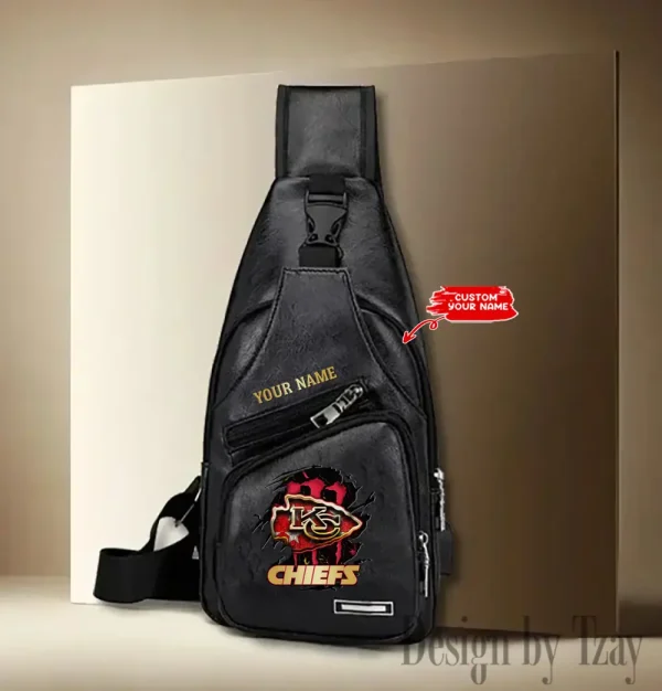 Kansas City Chiefs Fashion Men Chest Bag Single Strap Anti-theft New 2025 SPTLTSLINGBAG241 - Image 4
