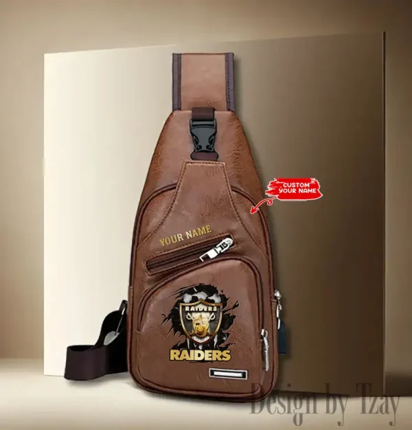 Las Vegas Raiders Fashion Men Chest Bag Single Strap Anti-theft New 2025 SPTLTSLINGBAG242 - Image 2