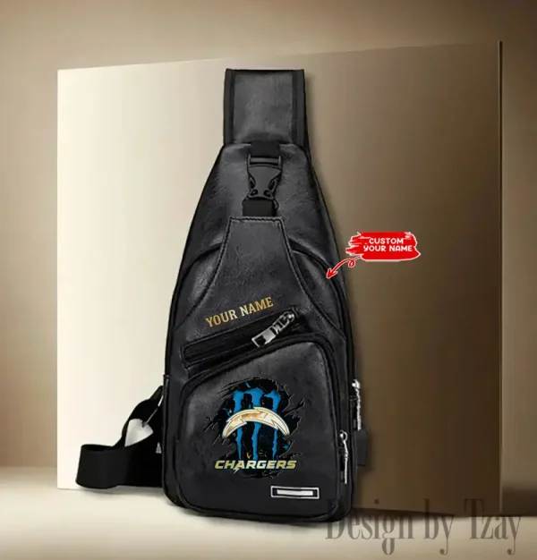 Los Angeles Chargers Fashion Men Chest Bag Single Strap Anti-theft New 2025 SPTLTSLINGBAG243 - Image 3
