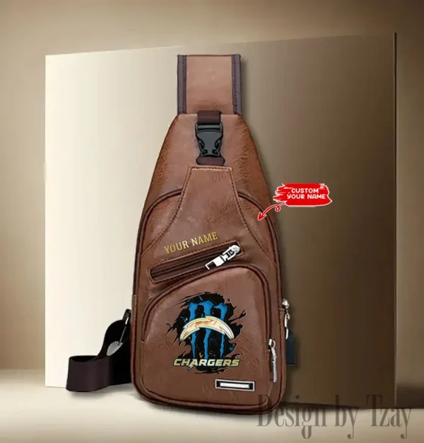Los Angeles Chargers Fashion Men Chest Bag Single Strap Anti-theft New 2025 SPTLTSLINGBAG243 - Image 4