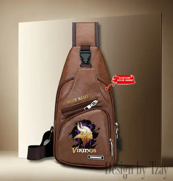 Minnesota Vikings Fashion Men Chest Bag Single Strap Anti-theft New 2025 SPTLTSLINGBAG246 - Image 3