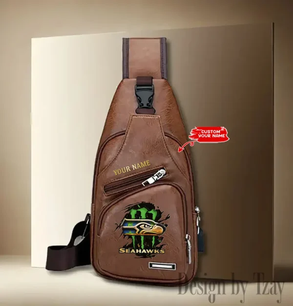 Seattle Seahawks Fashion Men Chest Bag Single Strap Anti-theft New 2025 SPTLTSLINGBAG254 - Image 4