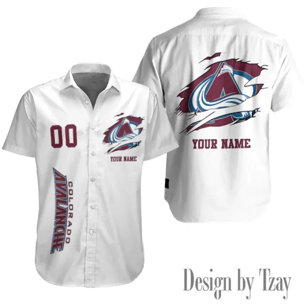 Colorado Avalanche NHL Button Shirt Summer Holiday Gift For Sports Enthusiast AZCBS241