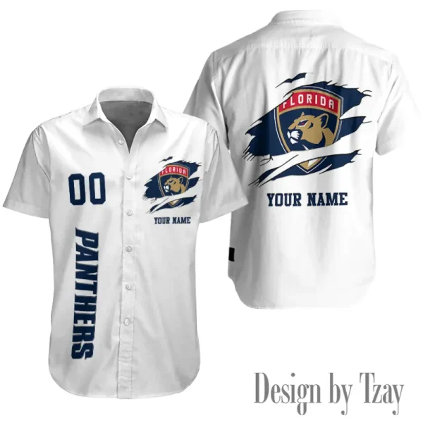 Florida Panthers NHL Button Shirt Summer Holiday Gift For Sports Enthusiast AZCBS246