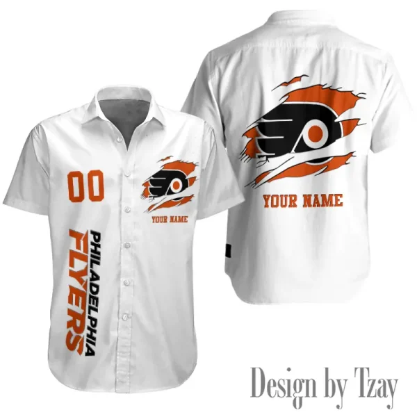 Philadelphia Flyers NHL Button Shirt Summer Holiday Gift For Sports Enthusiast AZCBS255