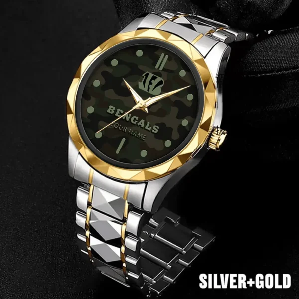 Cincinnati Bengals Business Watch For Men Automatic Mechanical Stainless Steel Band 2025 SPTDMW841