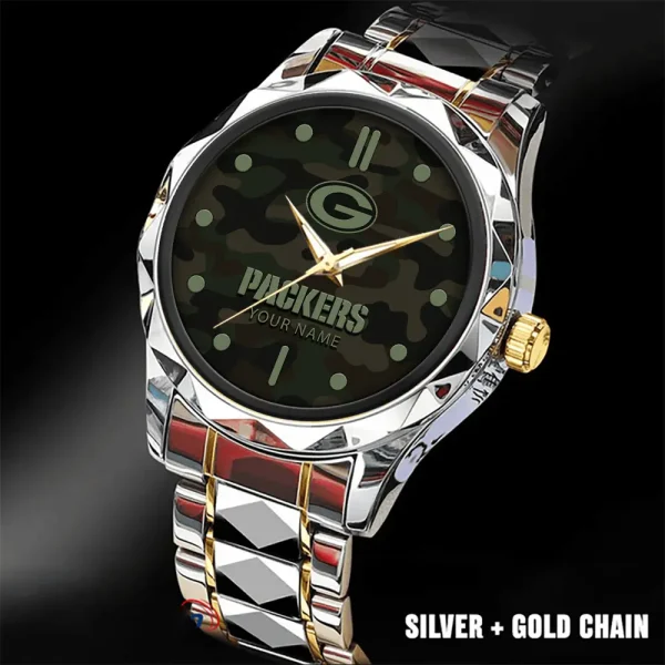 Green Bay Packers Watch For Men Automatic Mechanical Stainless Steel Band 2025 SPTDMW846 - Image 2