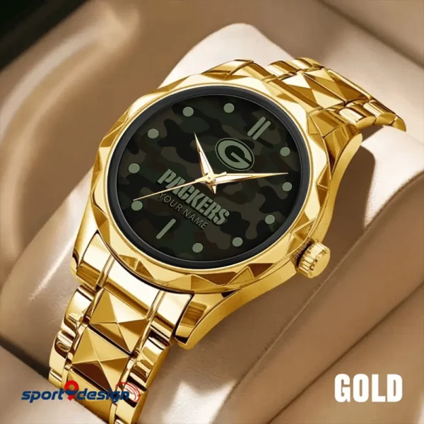 Green Bay Packers Watch For Men Automatic Mechanical Stainless Steel Band 2025 SPTDMW846 - Image 3
