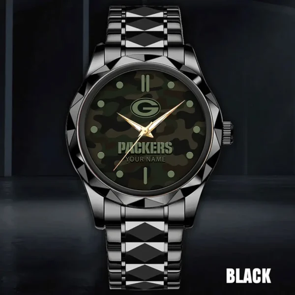 Green Bay Packers Watch For Men Automatic Mechanical Stainless Steel Band 2025 SPTDMW846 - Image 4