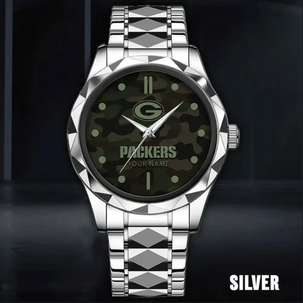 Green Bay Packers Watch For Men Automatic Mechanical Stainless Steel Band 2025 SPTDMW846 - Image 5