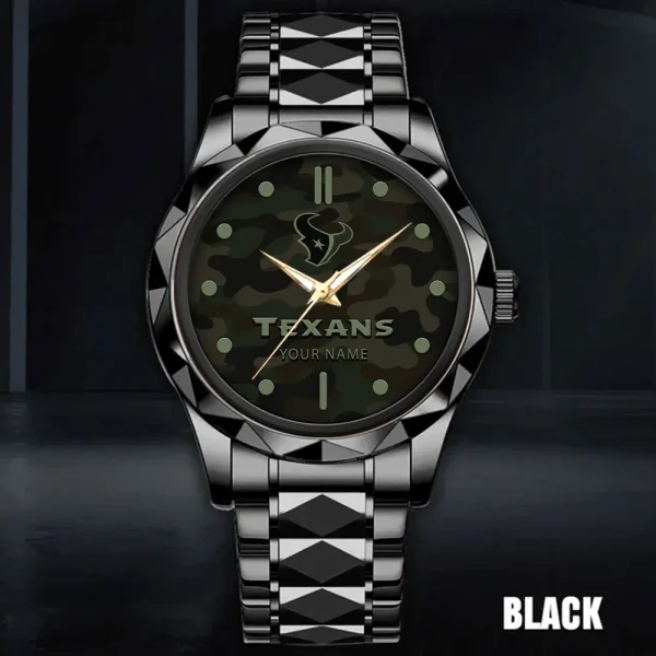 Houston Texans Watch For Men Automatic Mechanical Stainless Steel Band 2025 SPTDMW847 - Image 3