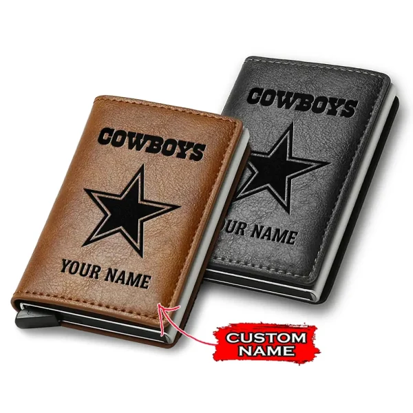 Dallas Cowboys Credit Card Holder Leather Wallet SPTCHLW133