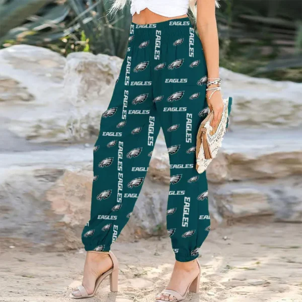 Philadelphia Eagles Football Team US Pattern Woman Harem Pants Gift For Fan SPTWHP004 - Image 2