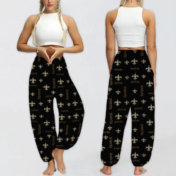 New Orleans Saints Football Team US Pattern Woman Harem Pants Gift For Fan SPTWHP005 - Image 2