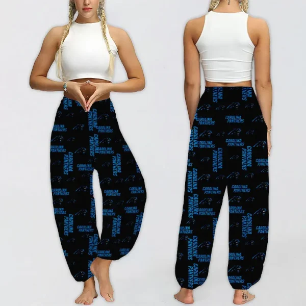 Carolina Panthers Football Team US Pattern Woman Harem Pants Gift For Fan SPTWHP006 - Image 3