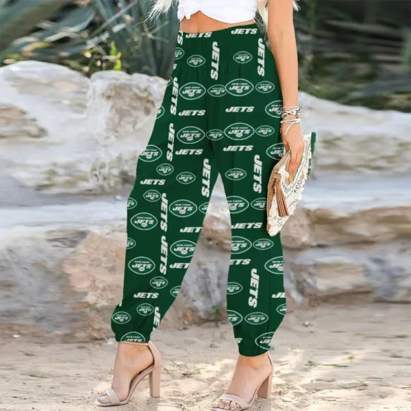 New York Jets Football Team US Pattern Woman Harem Pants Gift For Fan SPTWHP008 - Image 3