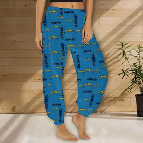 Los Angeles Chargers Football Team US Pattern Woman Harem Pants Gift For Fan SPTWHP010 - Image 3