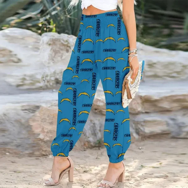 Los Angeles Chargers Football Team US Pattern Woman Harem Pants Gift For Fan SPTWHP010