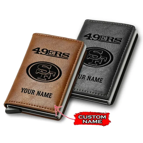 San Francisco 49ers Credit Card Holder Leather Wallet SPTCHLW152