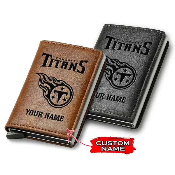 Tennessee Titans Credit Card Holder Leather Wallet SPTCHLW155