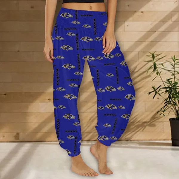 Baltimore Ravens Football Team US Pattern Woman Harem Pants Gift For Fan SPTWHP013