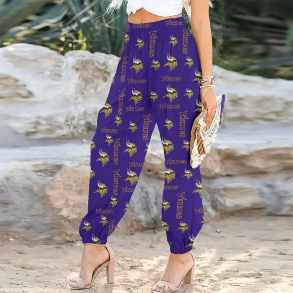 Minnesota Vikings Football Team US Pattern Woman Harem Pants Gift For Fan SPTWHP015 - Image 2