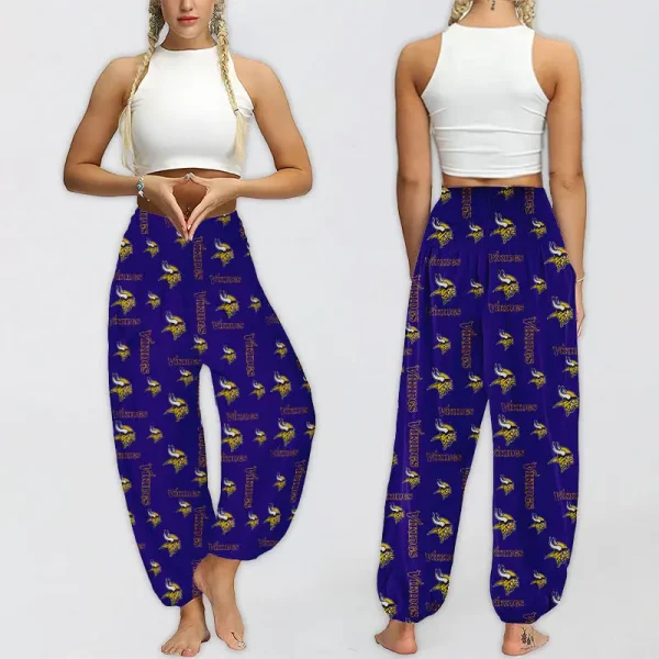 Minnesota Vikings Football Team US Pattern Woman Harem Pants Gift For Fan SPTWHP015 - Image 3