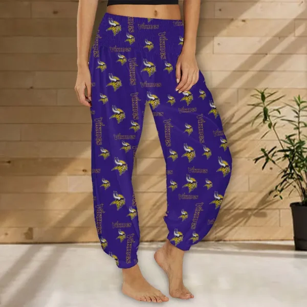 Minnesota Vikings Football Team US Pattern Woman Harem Pants Gift For Fan SPTWHP015