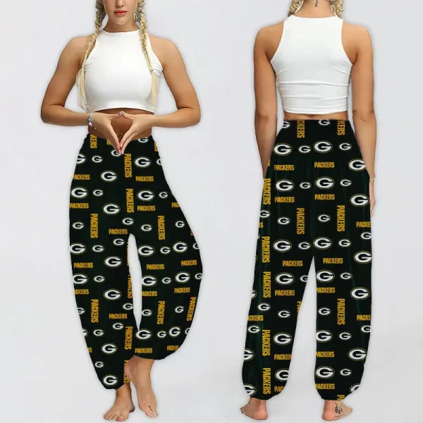 Green Bay Packers Football Team US Pattern Woman Harem Pants Gift For Fan SPTWHP017 - Image 2