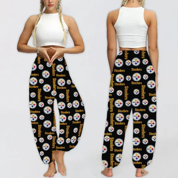 Pittsburgh Steelers Football Team US Pattern Woman Harem Pants Gift For Fan SPTWHP019 - Image 2