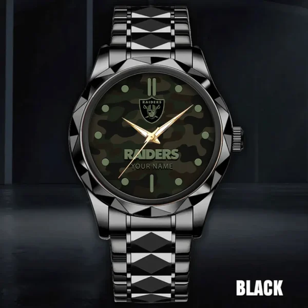 Las Vegas Raiders Watch For Men Automatic Mechanical Stainless Steel Band 2025 SPTDMW851 - Image 4