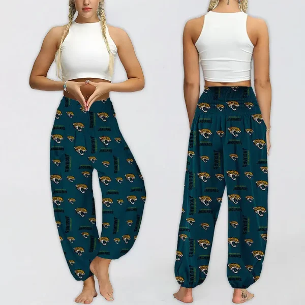 Jacksonville Jaguars Football Team US Pattern Woman Harem Pants Gift For Fan SPTWHP020 - Image 2