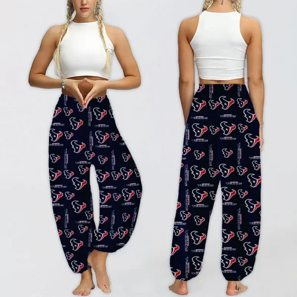 Houston Texans Football Team US Pattern Woman Harem Pants Gift For Fan SPTWHP023 - Image 2