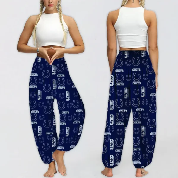 Indianapolis Colts Football Team US Pattern Woman Harem Pants Gift For Fan SPTWHP026 - Image 2