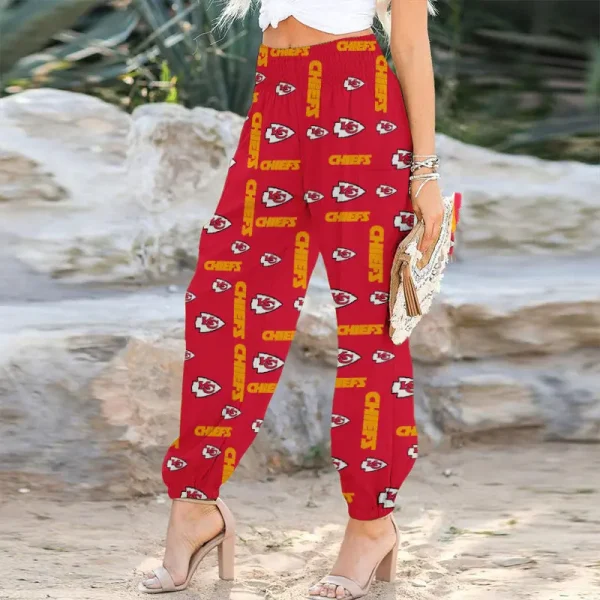 Kansas City Chiefs Football Team US Pattern Woman Harem Pants Gift For Fan SPTWHP028 - Image 3