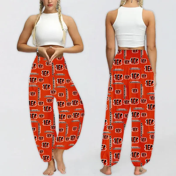 Cincinnati Bengals Football Team US Pattern Woman Harem Pants Gift For Fan SPTWHP029 - Image 2