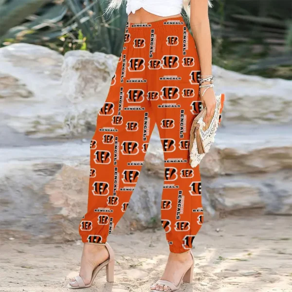 Cincinnati Bengals Football Team US Pattern Woman Harem Pants Gift For Fan SPTWHP029 - Image 3