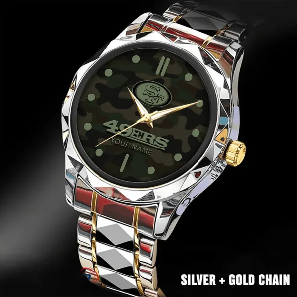 San Francisco 49ers Watch For Men Automatic Mechanical Stainless Steel Band 2025 SPTDMW862 - Image 5