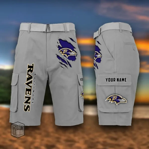 Baltimore Ravens Men's Outdoor Sport Pants PURMC042 - Image 6