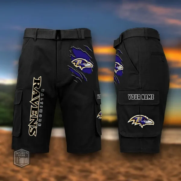 Baltimore Ravens Men's Outdoor Sport Pants PURMC042 - Image 8