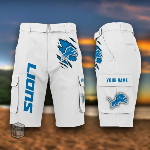 Detroit Lions Men's Outdoor Sport Pants PURMC050 - Image 4